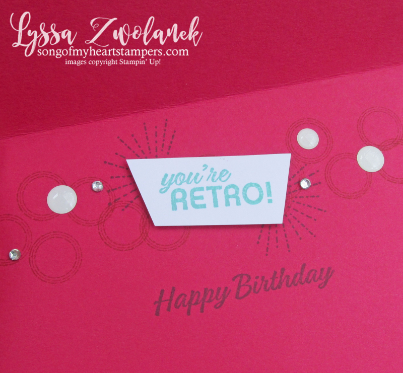 Free cake birthday card stampin up retro boombox stamps 80s