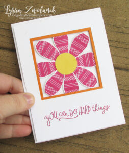 Big Daisy frame card video tutorial