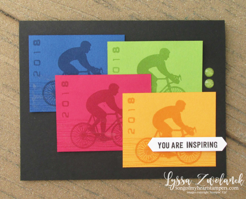 Enjoy Life bike cyclist race triathalon competition adventure tour congratulations card