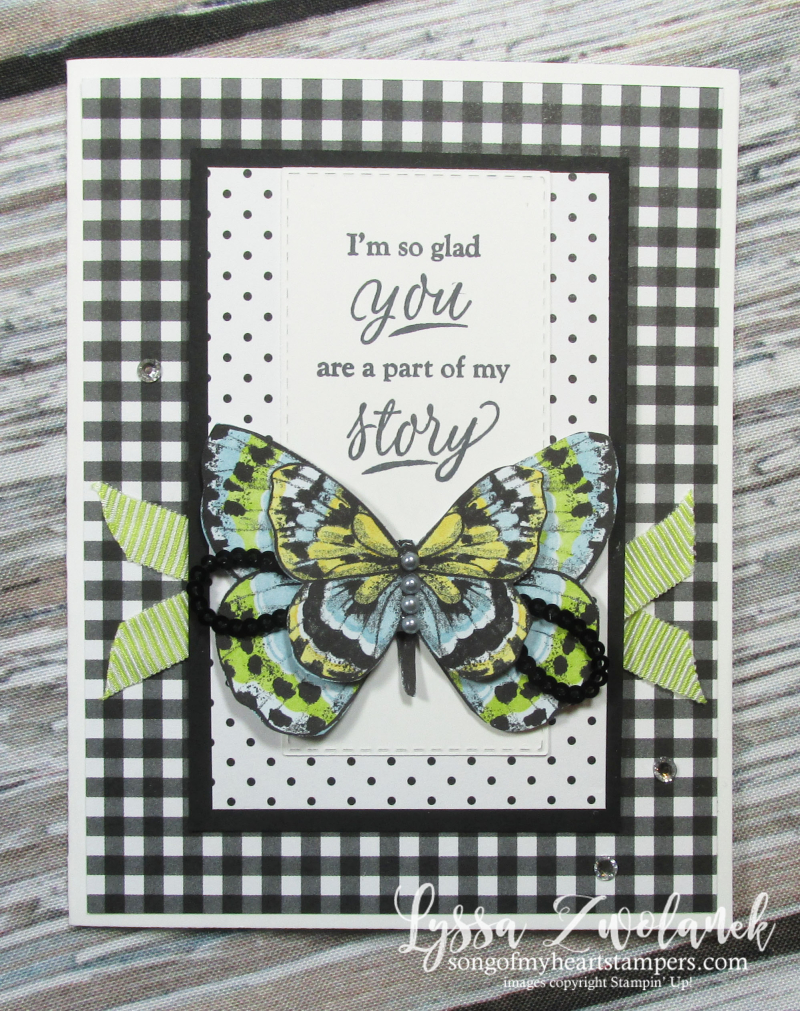 Butterfly DSP gala paper 12x12 scrapbooking SAB free Stampin up butterflies layouts saleabration Lyssa