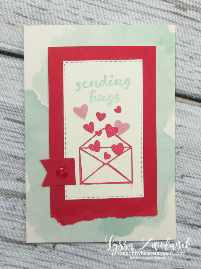 All My Love valentine paper Stampin Up cardmaking mailbox watercolor happy mail