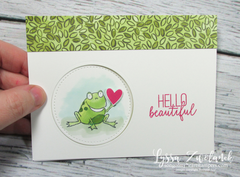 So Hoppy For You stampin up saleabration 2019 frog cards froggie layout stamps