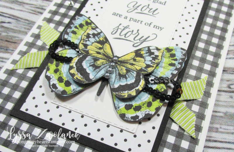 Butterfly DSP gala papers 12x12 scrapbooking SAB free Stampin up butterflies saleabration Lyssa