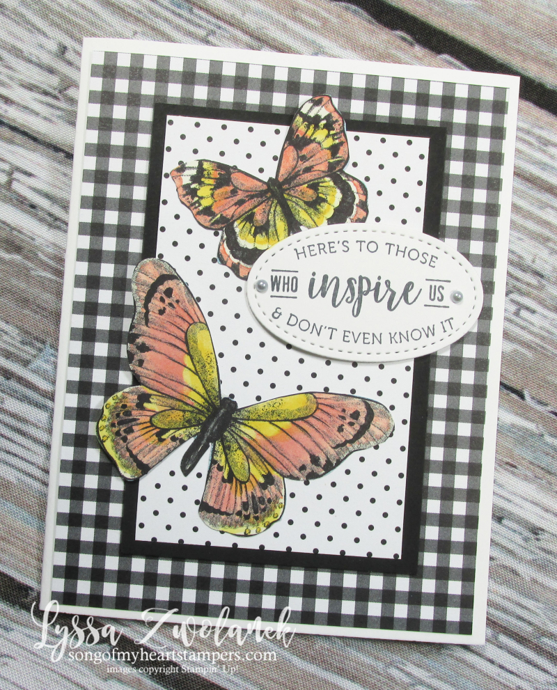 Butterfly DSP gala paper 12x12 scrapbook SAB Stampin up butterflies layout saleabration Lyssa