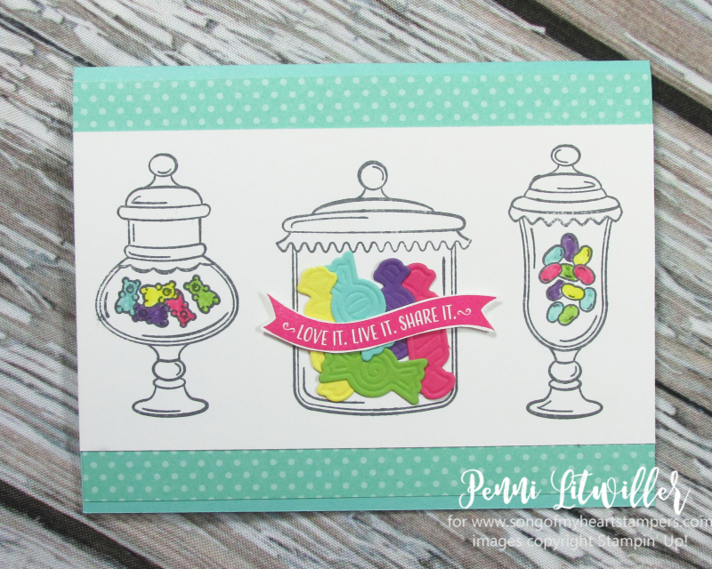 How sweet stampin up candy jars gummy bears stamps sweetest