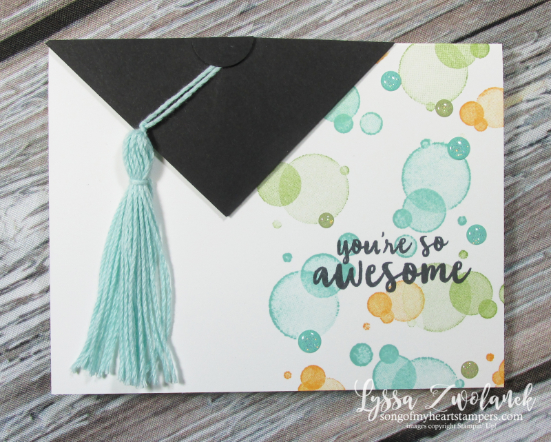 Graduation Cap card beauty abounds stampin up rubber stamping techniques