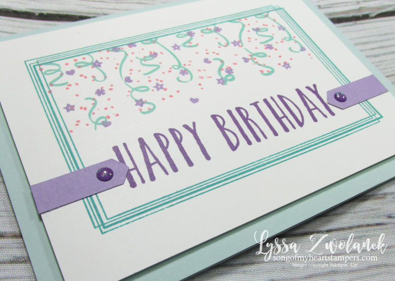 Brthday backgrounds stampin up cardmaking DIY swirly frames masking technique