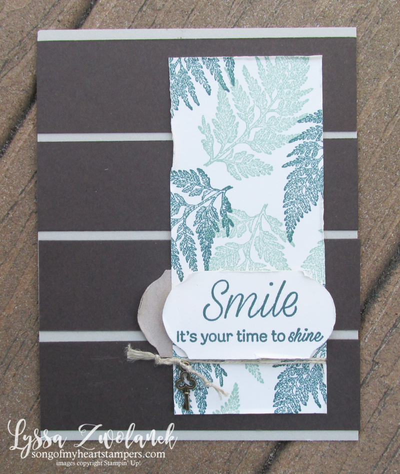 Daisy Lane stampin up fern rubber stamps layouts technique sketches Lyssa