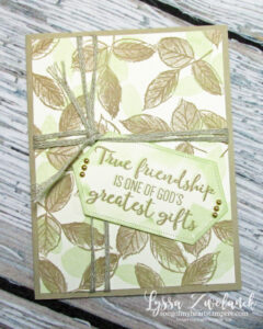 Leaf background masculine card