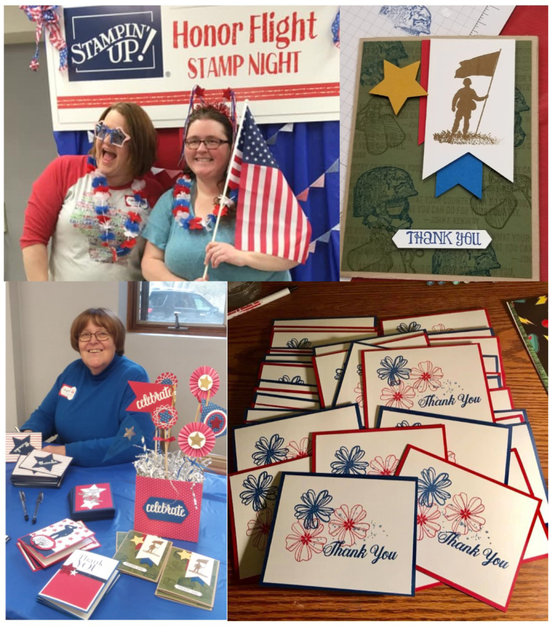Honor Flight collage 1 stampin up