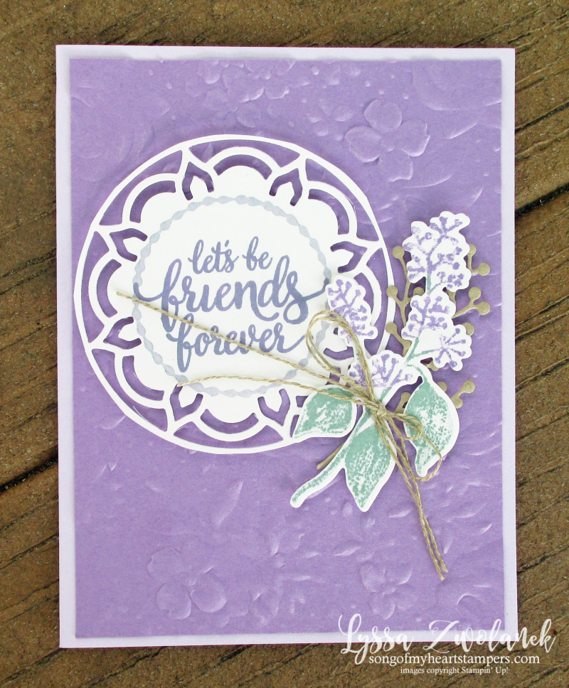 Eastern palace dies stampin up cardmaking ideas country floral first frost