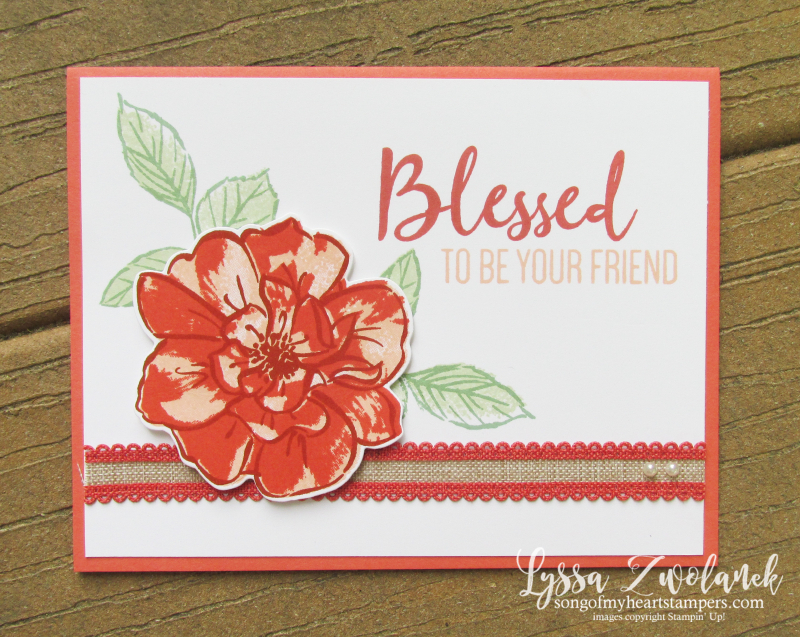 Wild Rose blessed cardmaking techniques sketches tutorials Stampin Up cards