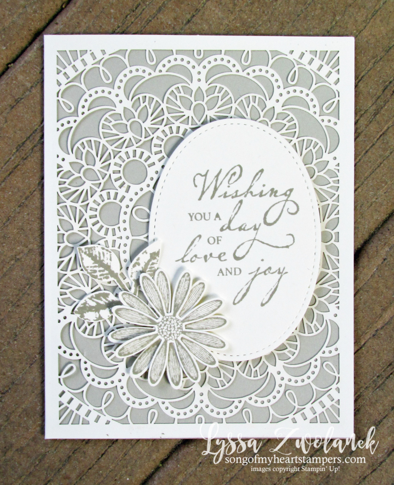 Bird Ballad tin laser cut lace cards premade Stampin Up wedding anniversary gift invitations paper daisy punch