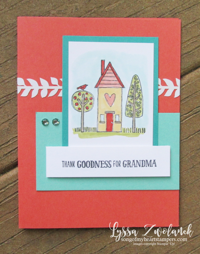 Grandma house grandkids stamps baby child Stampin Up grandparents set