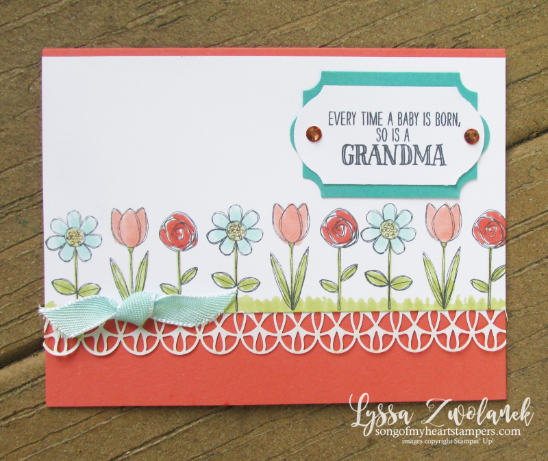 Grandma house grandkids stamps baby child Stampin Up grandparent set