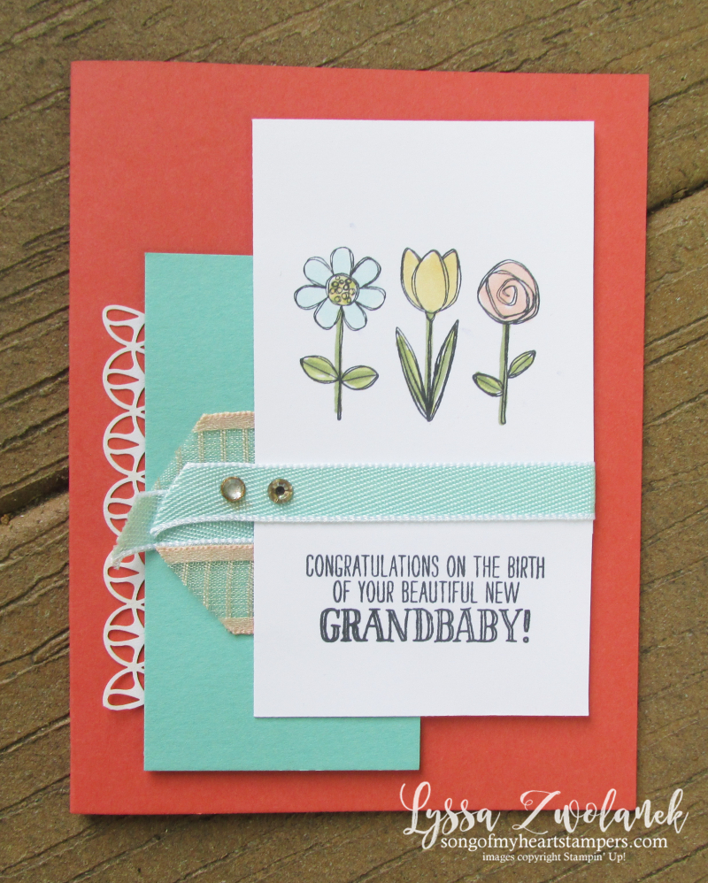 Grandma house grandkid stamps baby child Stampin Up grandbaby set