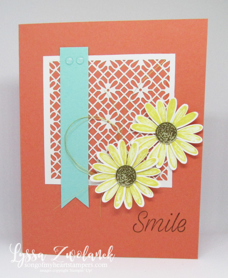 Daisy Lane medium daisies punch delight Stampin Up art rubber stamp DIY crafting