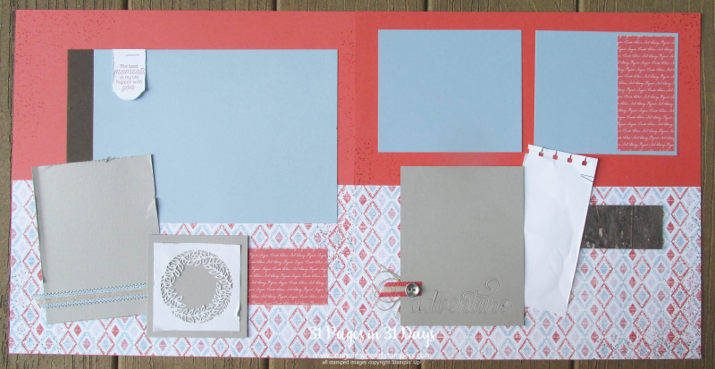 31 pages days scrapbooking 12x12 layouts SU only page ideas scrapbook album 10