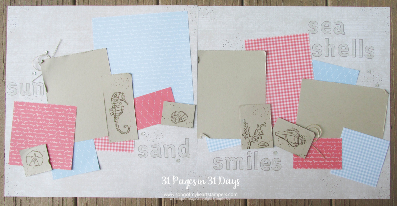 31 pages days scrapbooking 12x12 layouts SU only page ideas scrapbook album 3