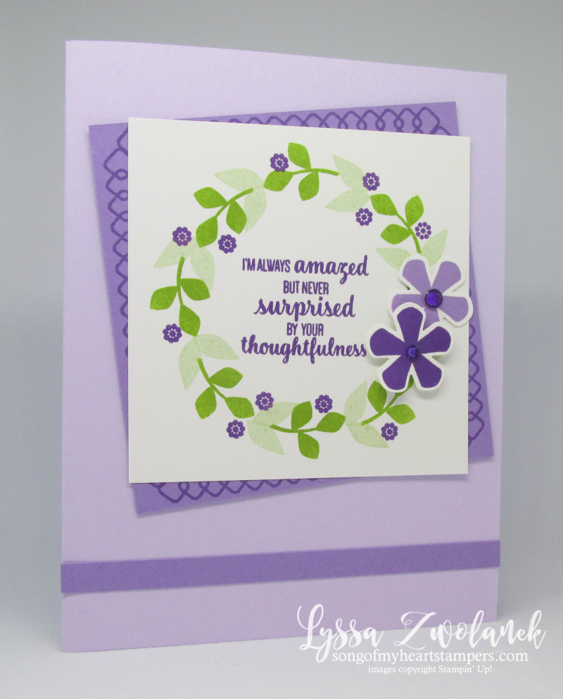 Thoughtful Blooms Stampin Up saleabration SAB rubber stamps punches blossoms flowers