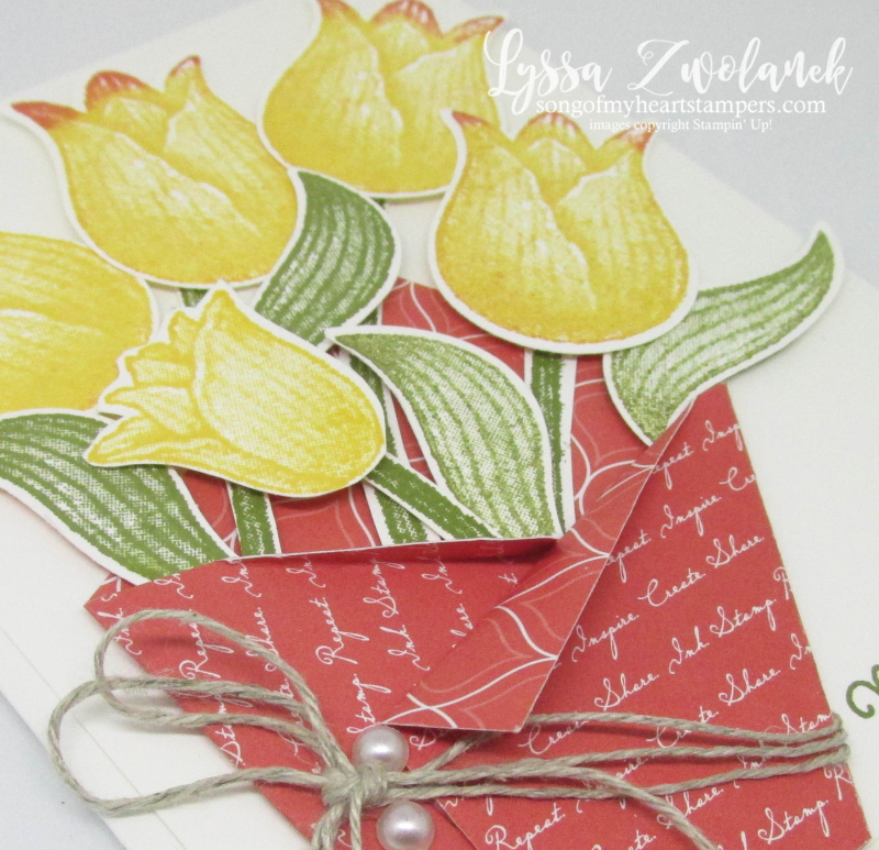 Timeless Tulips punch bundle stampin up tulip bouqet mothers day DIY card tutorial