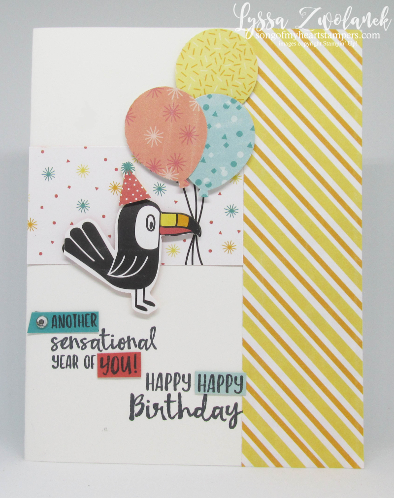 Sending You Thoughts SAB Stampin Up free printable toucan koala birthday kids cards