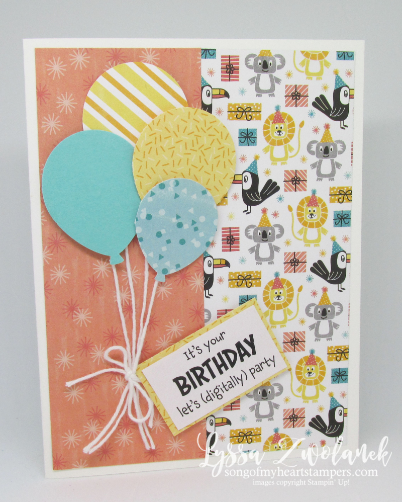 Quarantine funnies Stampin Up giveback digital ZOOM COVID birthday