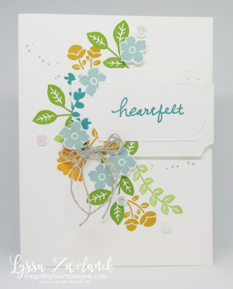 Lovely You clean simple Lyssa Stampin Up card ideas free tutorials rubber stamps