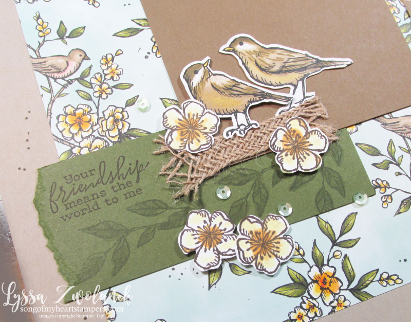 Suite Sampler Bird ballad My Layout Library Lyssa Stampin Up scrapbook pages 12x12