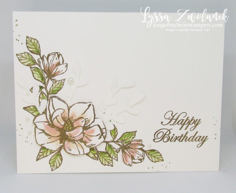Magnolia Blooms Stampin Up clean simple card ideas DIY stationery
