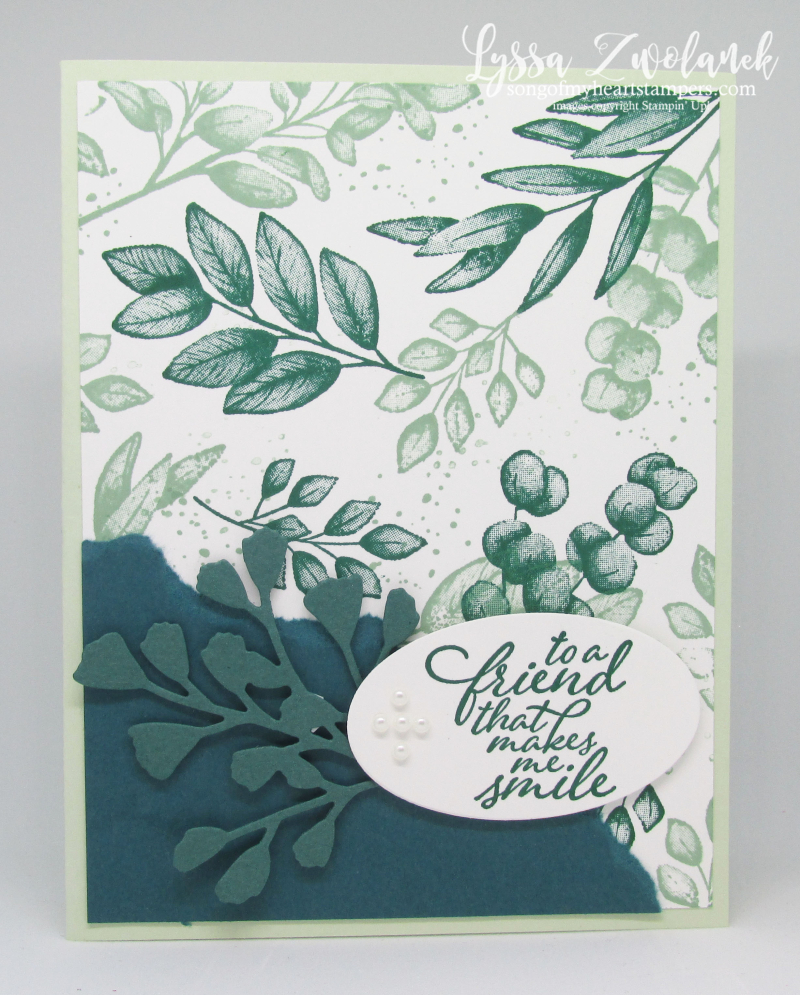 Forever Fern ferns greens leaves Stampin Up stamparatus techniques cardmaking supplies sympathy  papers