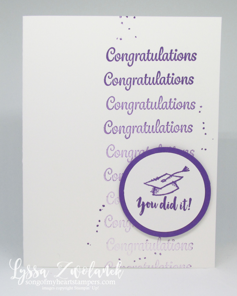 Graduation Stamparatus card DIY cardmaking Stampin Up grad congratulations ideas