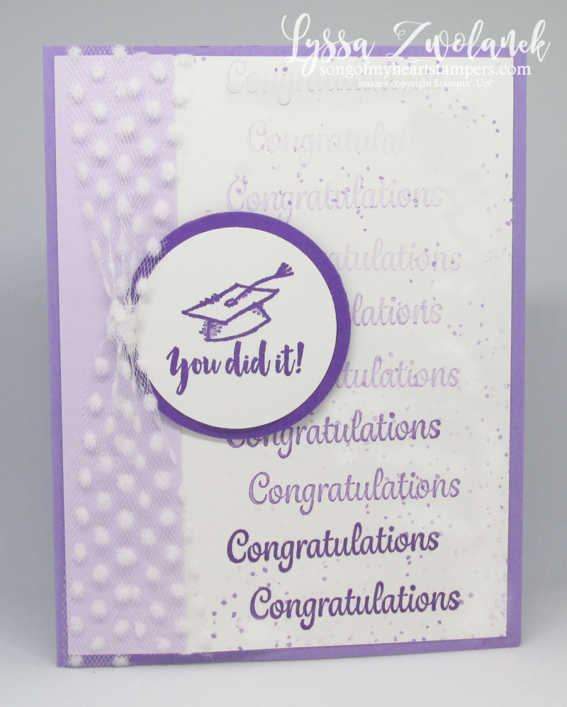 Graduation Stamparatus card DIY cardmaking Stampin Up grad congrats ideas