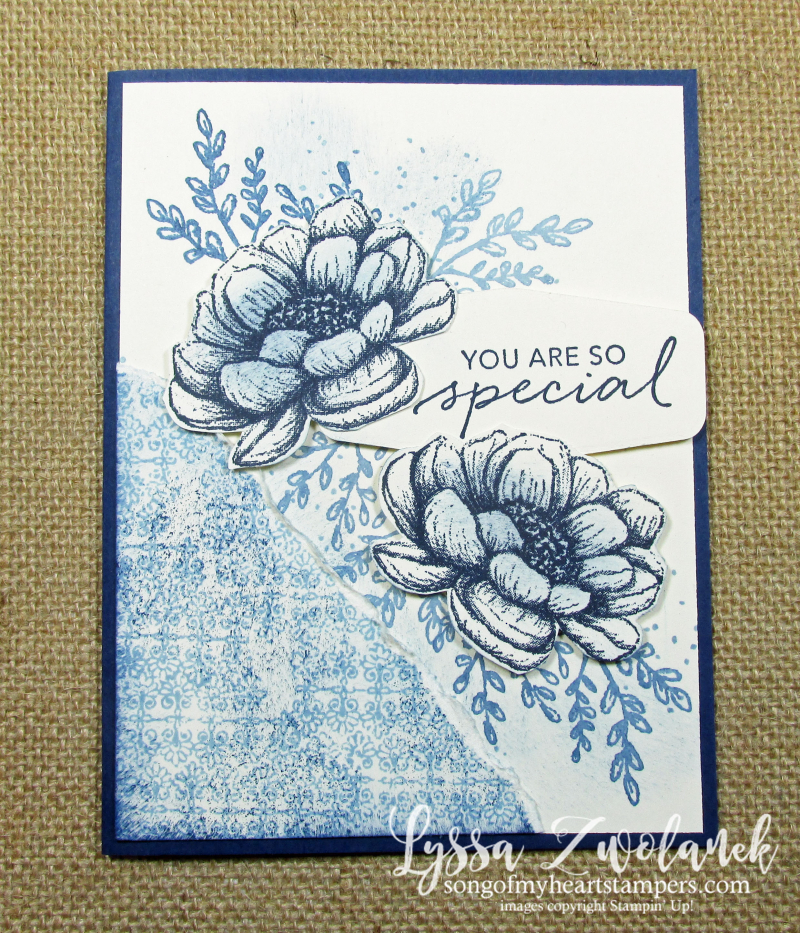 Tasteful Touches Good Taste Stampin Up blue white willow ware inspired card ideas