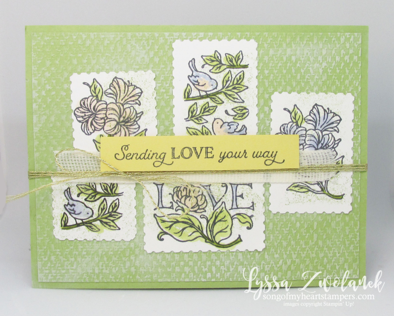 Postage Stamp Punch posted for you Stampin Up happy mail rubber stamps cardmaking