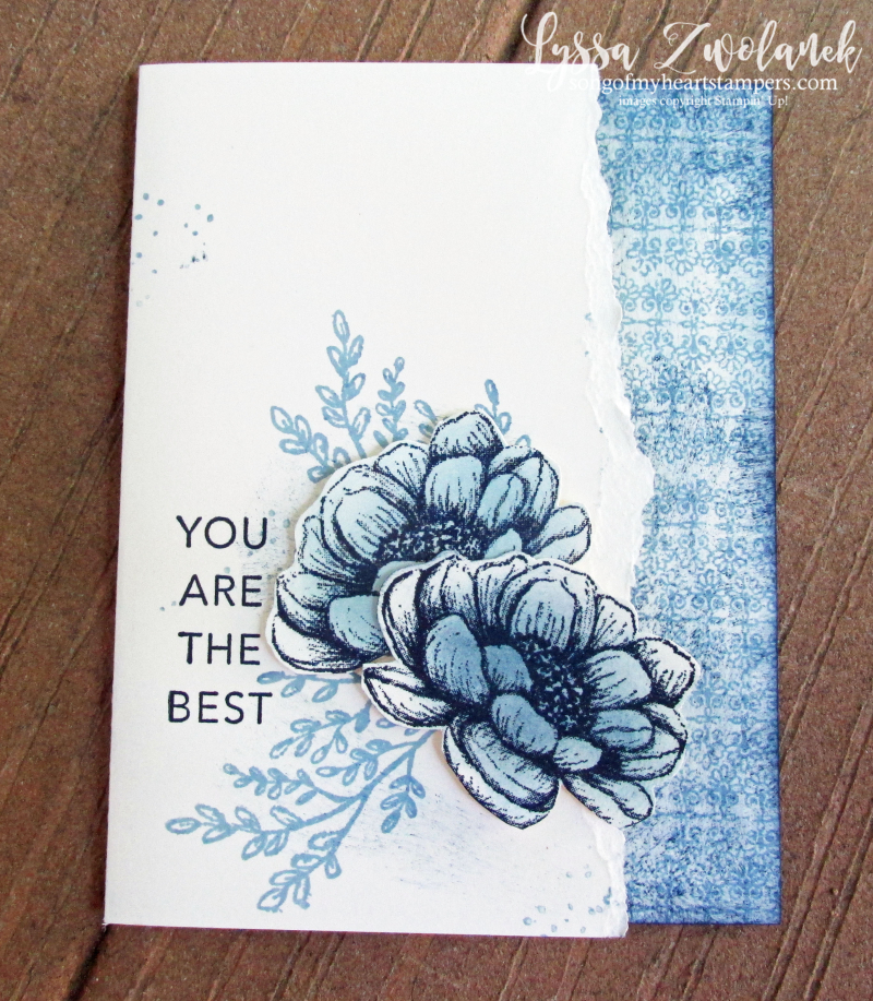 Tasteful Touches Stampin Up in good taste roses monochrome vintage sponged cardmaking DIY