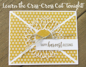 Criss Cross Cut! Easy new paper background trick