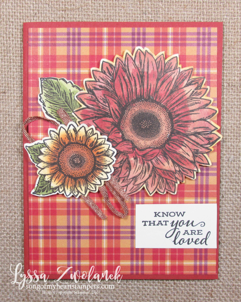 Celebrate Sunflowers Plaid Tidings papers Stampin Up sale 12x12 6x6 cards patterned