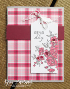 Ready to Make It? Plaid Roses card