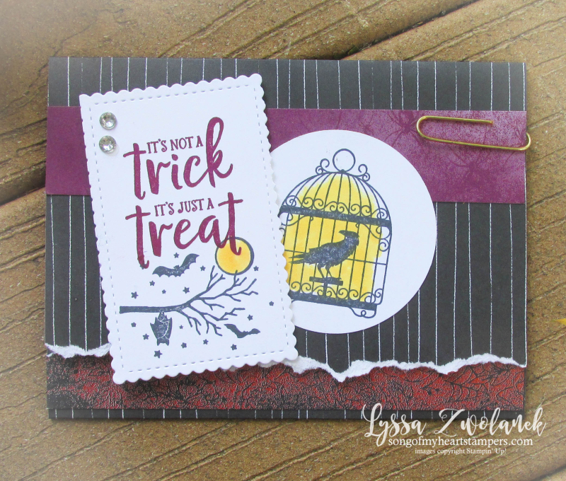 Halloween Stampin Up ghoulish goodies gift card holder october 31