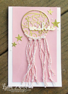 Mini macrame Dream Catcher card