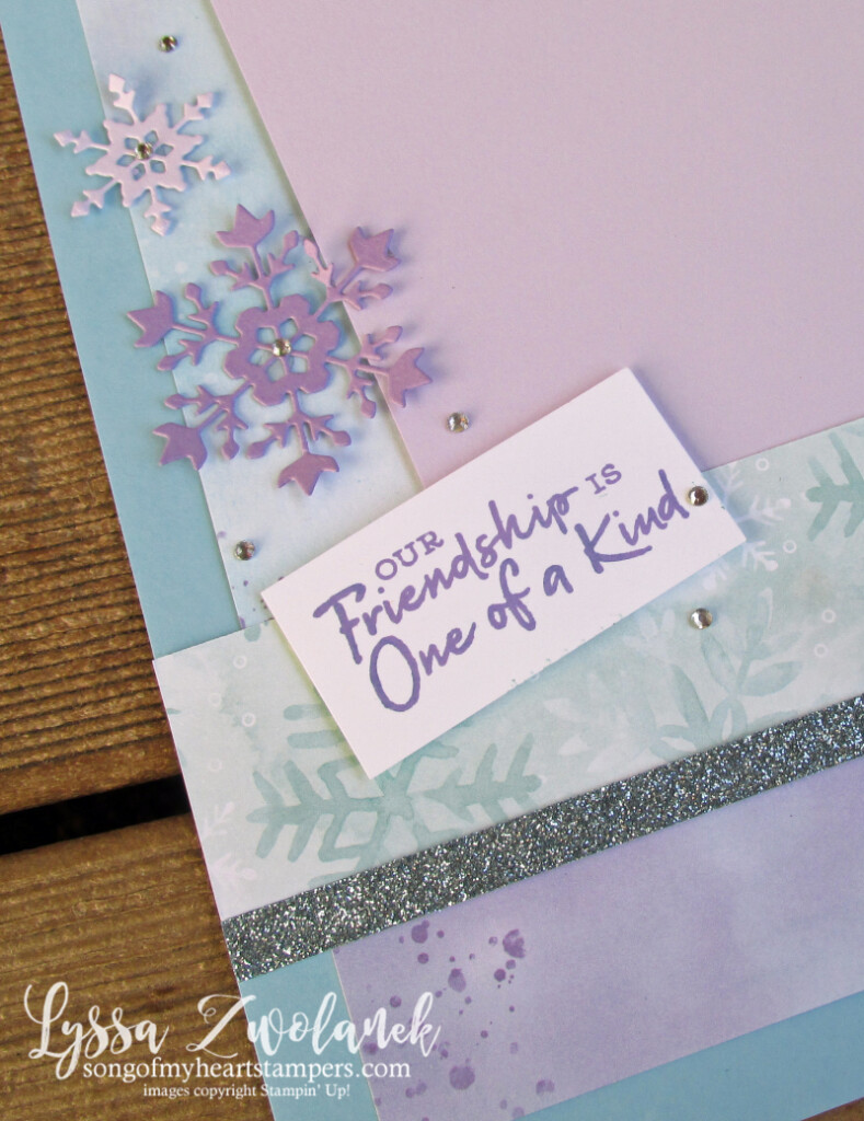 Snowflake splendor wishes dies Chistmas box DIY Stampin Up layout stamps papers