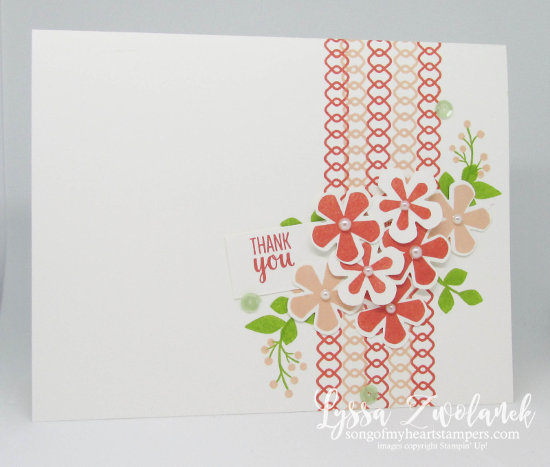 Stampin Up Thoughtful Blooms SAB 2020 free stamp set flowers punch blossoms Lyssa easy