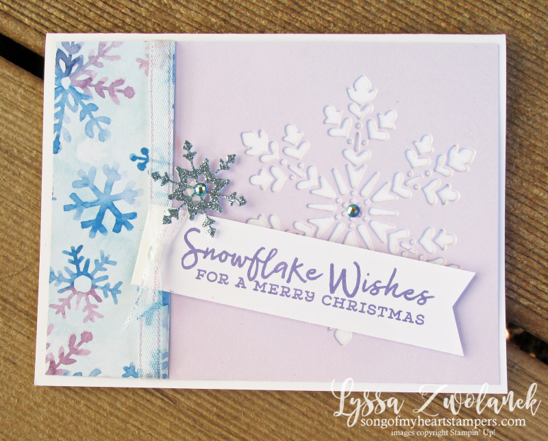 Snowflake splendor wishes dies Chistmas Stampin Up stamps papers 12x12