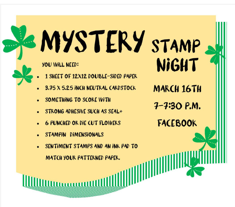 Mystery stamp night march 2021