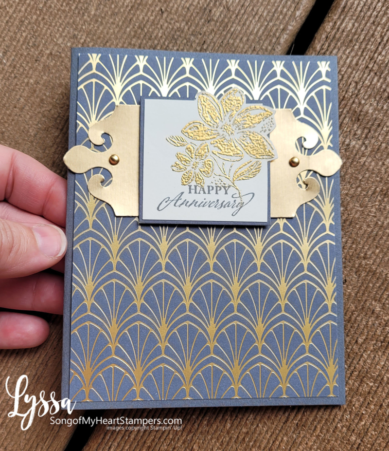 August class month Lyssa simply elegant punch Stampin Up idea cardmaking wedding DIY card