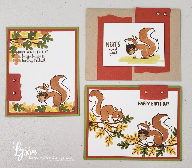 Nuts About Squirrels You tree leaves fall autumn Stampin Up cartoon stamps