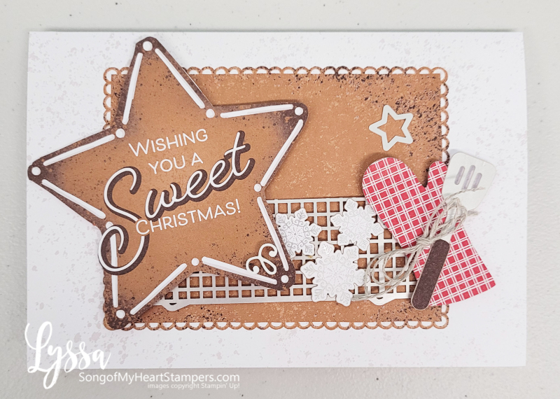 Gingerbread Peppermint Christmas Stampin Up cookies cardmaking ideas layout Lyssa holiday