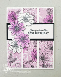 Use up scrap strips with this beautiful three-panel layout!