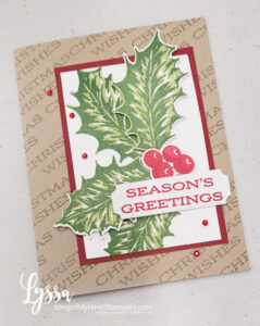 Boughs of Holly cards are easy and elegant!